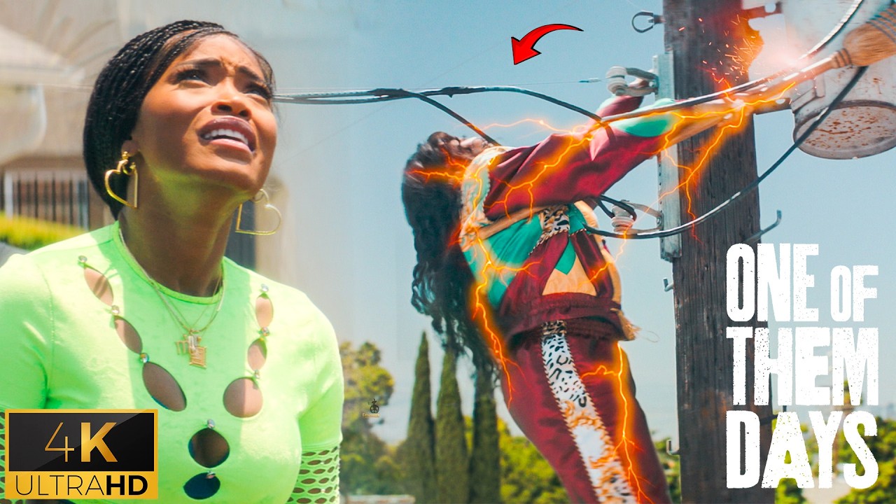 Alyssa Gets Electrocuted - Keke Palmer Desperate Rescue | One of Them Days 4K Scene