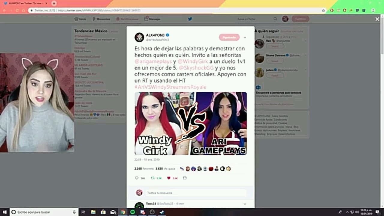 ARIGAMEPLAYS VS WINDY GIRK 1 VS 1 RESPONDE 