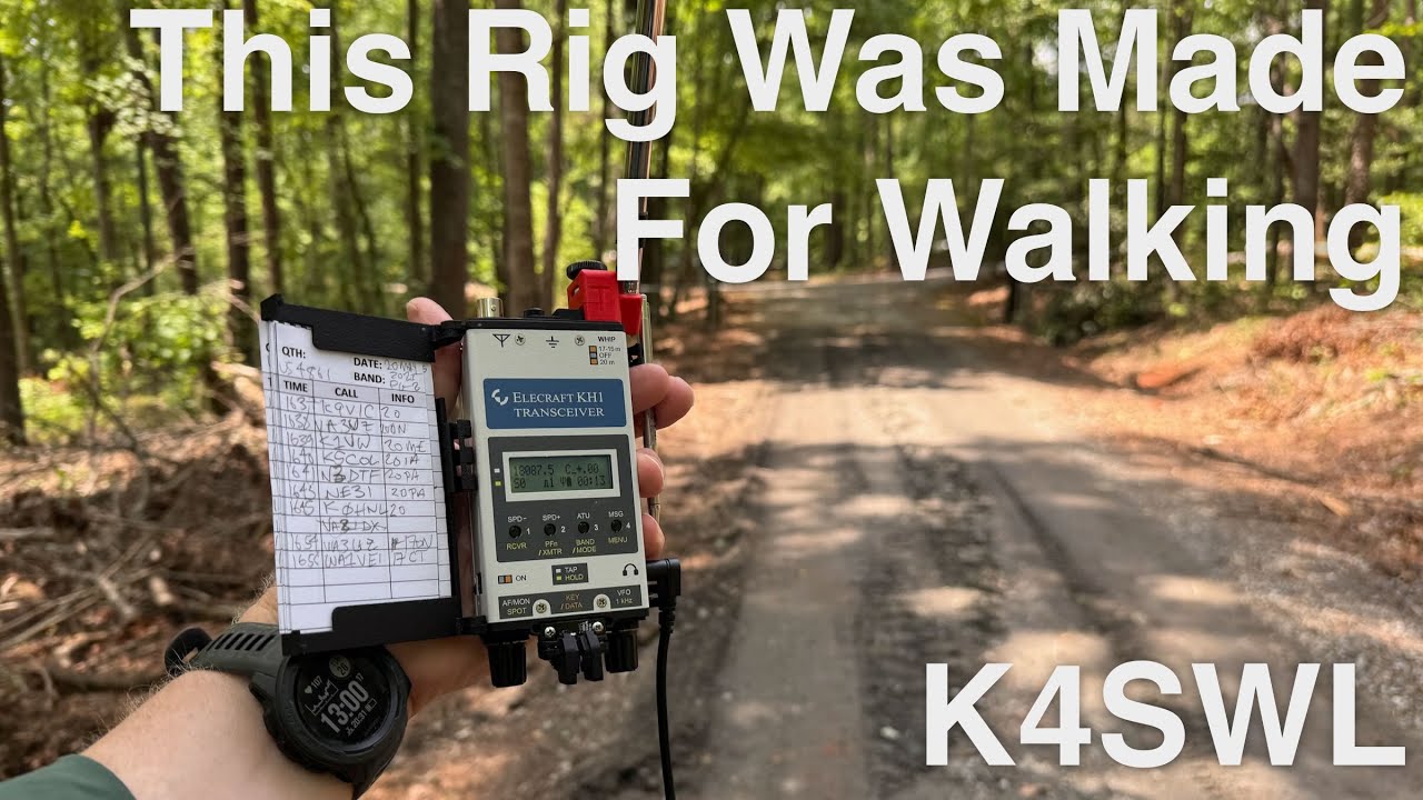 QRP POTA in Motion: Pedestrian Mobile with the Elecraft KH1!