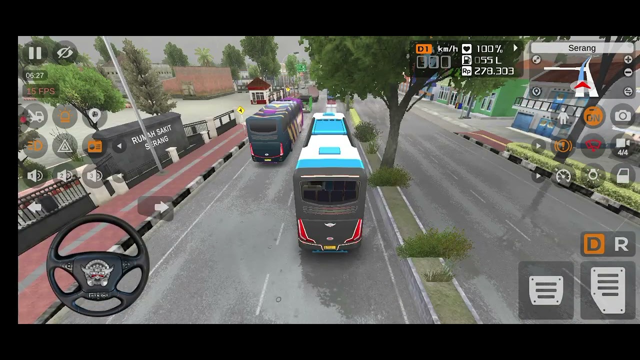 Bus simulator in mobile part1