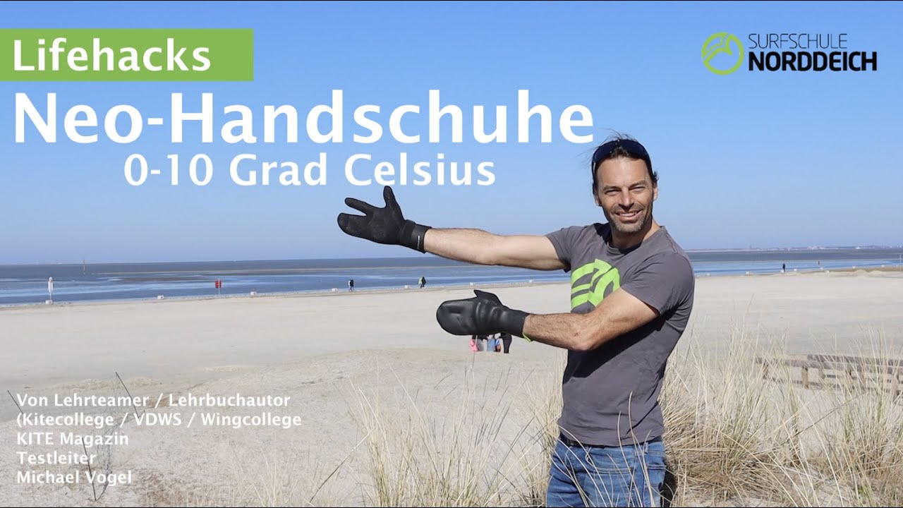 Surfschule Norddeich I Kalte Finger I Warme Neopren Handschuhe I Kiten, Windsurfen, Wingen, SUP