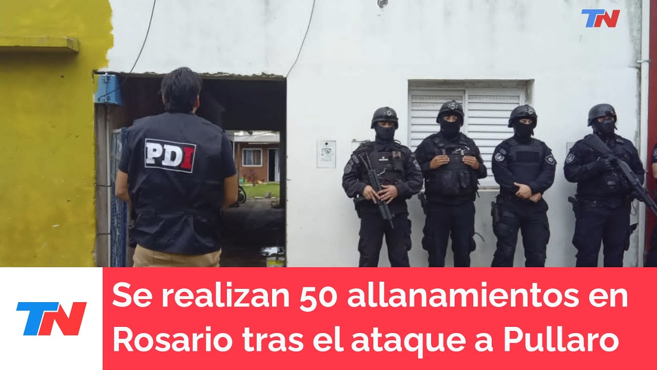 ROSARIO: 50 allanamientos por los ataques y amenazas al gobernador Pullaro