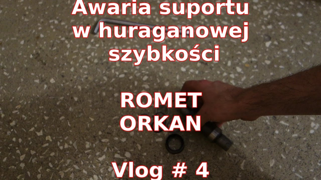 Awaria suportu w huraganowej szybkości- ROMET ORKAN  Vlog # 4