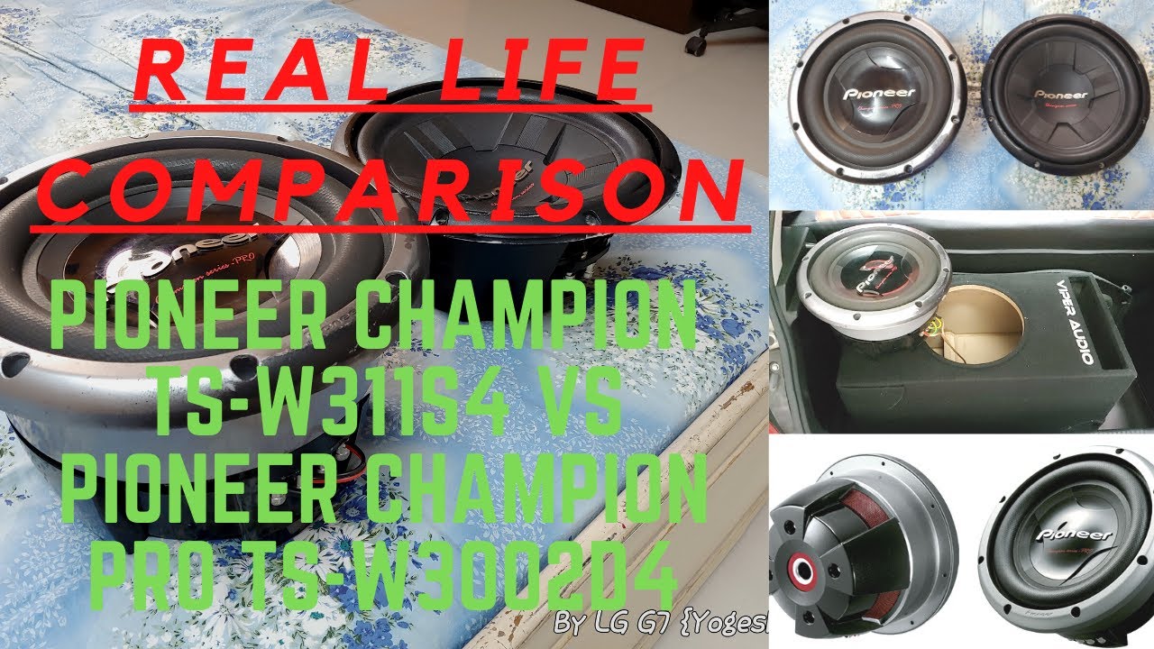 Best of Pioneer Champion series vs best of Pioneer Champion Pro sub-woofers! Same box comparison!