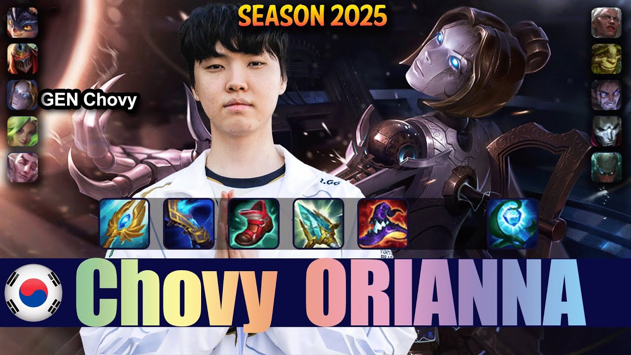GEN Chovy ORIANNA vs SYLAS Mid - Patch 25.19 KR Ranked | lolrec