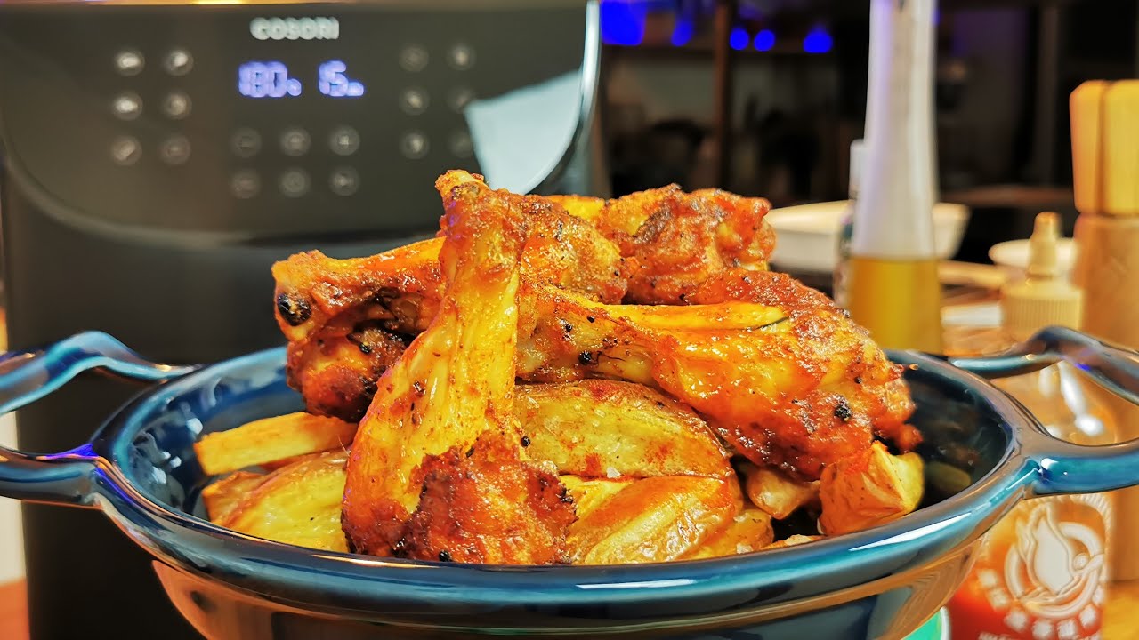 Unboxing Cosori Air Fryer + Aripioare Picante si 