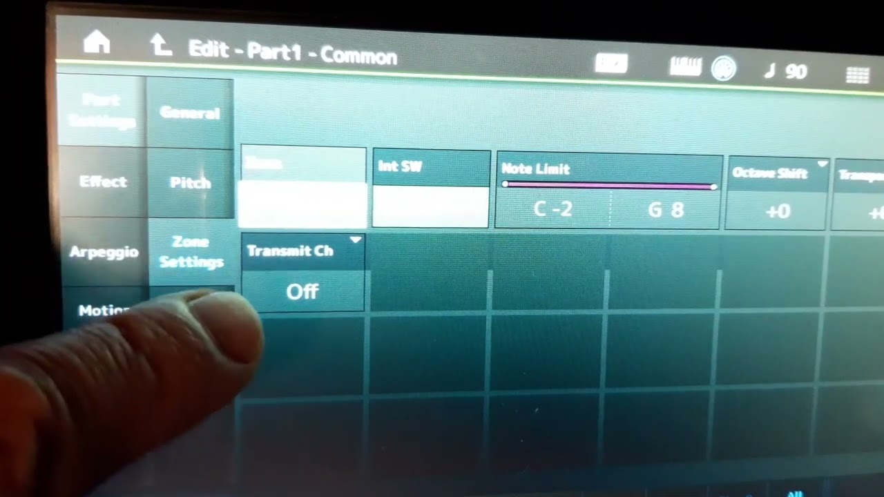 Yamaha MODX - Program change (Italiano)