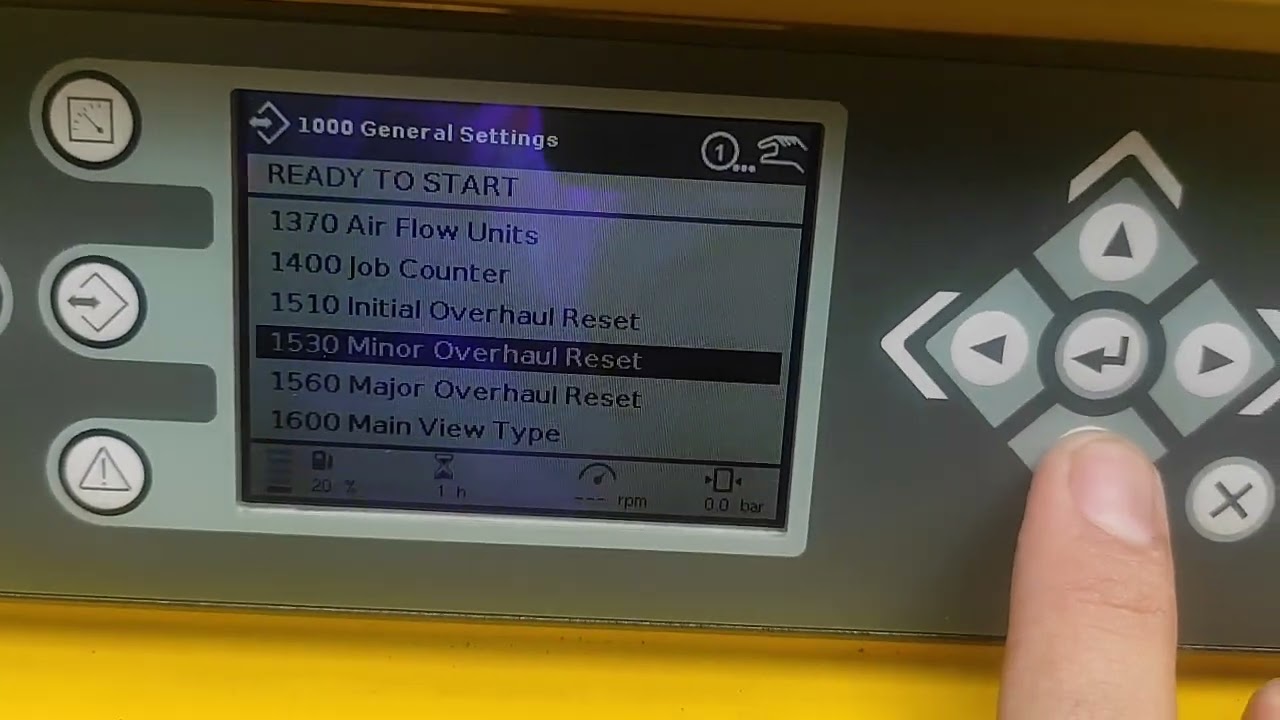 CARA SETTING VESEL PRESSURE DI MONITOR COMPRESOR ATLAS COPCO XAHS 400