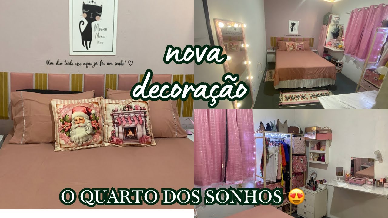 💖🫰🏾UMA ORGANIZAÇÃO PERFEITA ,QUARTO DOS SONHOS,USANDO TUDO NOVO CORTINA SAIA DE CAMA,CAPAS NATALINAS
