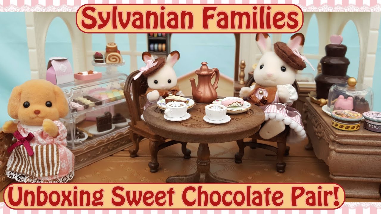 Unboxing the Sylvanian Families Sweet Chocolate Pair Set and Setting Up a Chocolatier Shop!