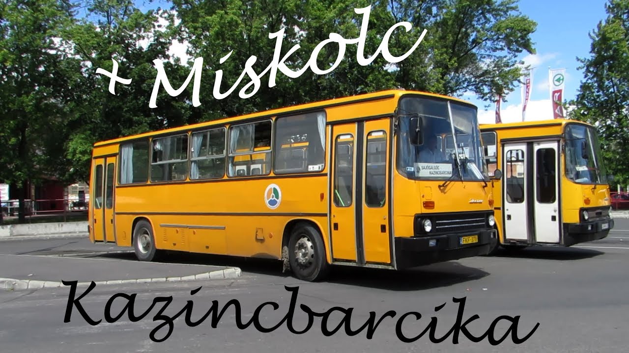 Buszok Kazincbarcikán, Miskolcon + vontatás