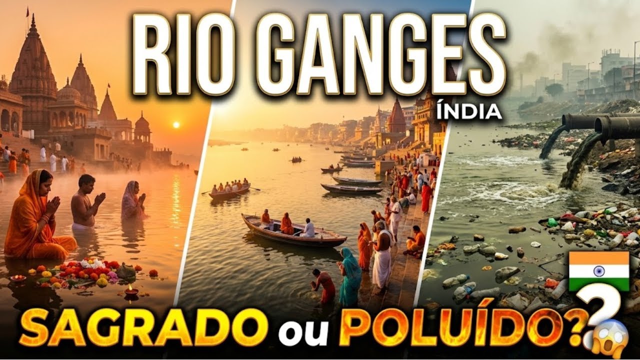 RIO GANGES: O Mais SAGRADO e Mais POLUÍDO do Mundo