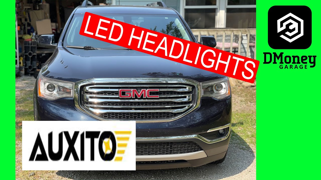 Замена фар в GMC Acadia 2017–2020 годов. Как заменить лампы в фарах.