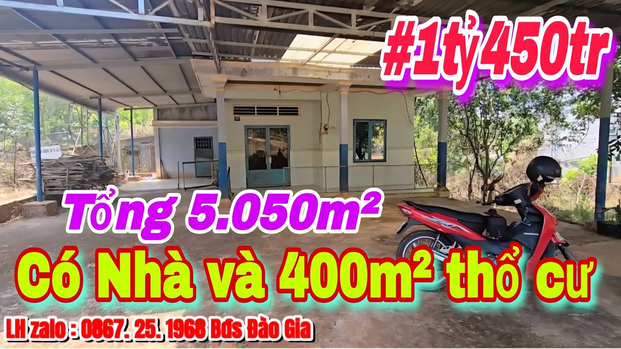 (26) 1tỷ450tr | Tổng 5.050m², Có NHÀ SIÊU RỘNG, Có 400m² Thổ Cư LH 0867251968 #bdsbinhphuoc