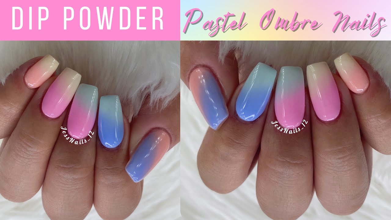 REVEL NAIL SPRING COLLECTION| How To Ombre With Dip Powder | Pastel Nails
