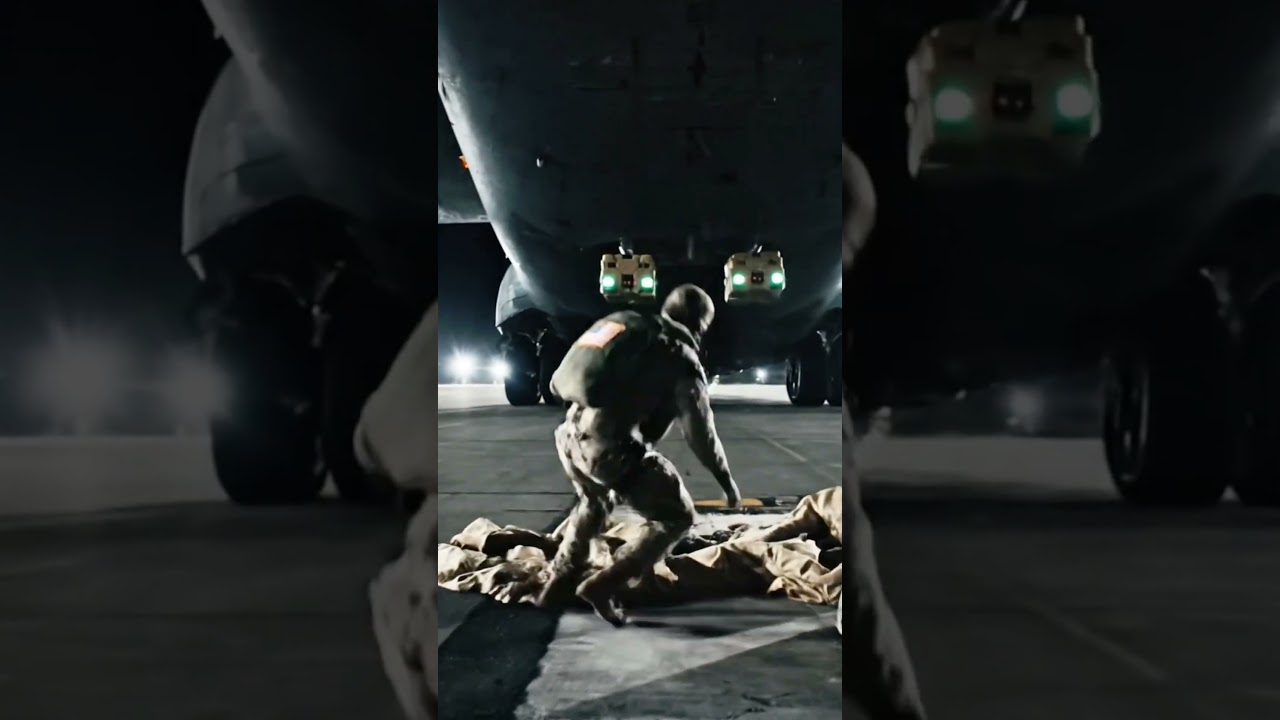 Ночной десант! 🇺🇸🪂 8K Вылет десантников на военный аэродром. Цели уничтожены. 💥🔥 #шорты
