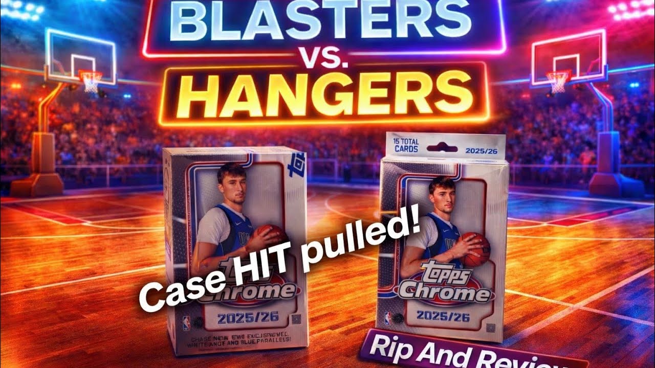 🔥2025 Topps Chrome Basketball Blasters (4x) vs. Hangers (10x) 🔥Awesome Case Hit Pulled!