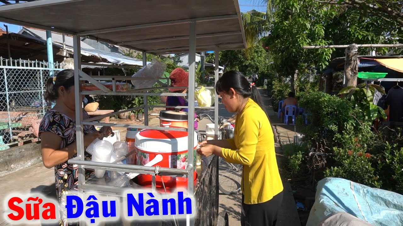 Lần Đầu Nấu Sữa ĐẬU NÀNH đẩy Xe 3 Bánh đi Bán Dạo Quanh Xóm - Tập 533
