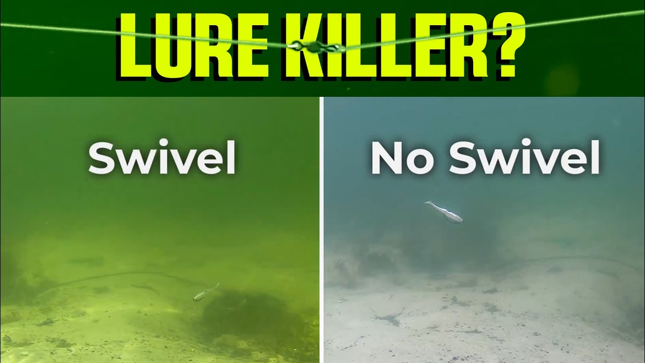 Swivel vs. No Swivel: Soft Plastic LURE ACTION TEST (Underwater Test!)