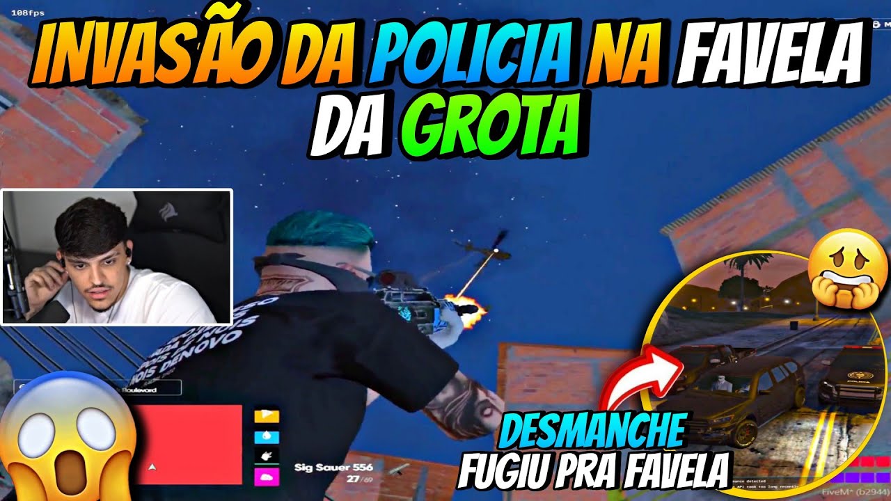 INVASÃO DA POLICIA NA FAVELA DA GROTA🔥  DESMANCHE DEU FUGA PRA FAVELA DA GROTA?😱 | COMPLEXO CLIPES