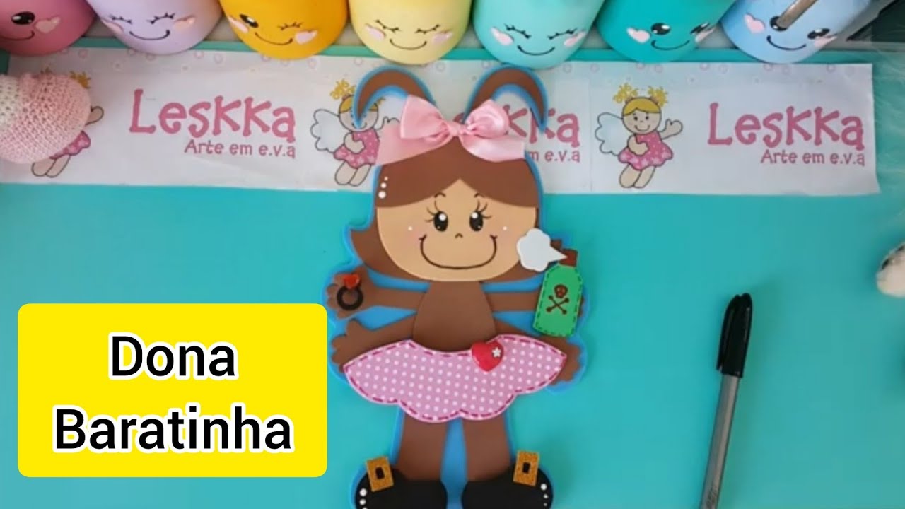 Vamos fazer a personagem da música infantil:  A barata diz que tem...