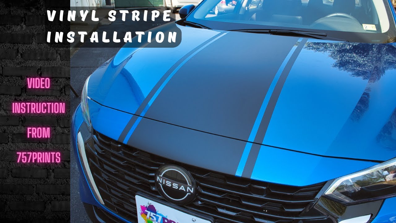 How To Apply Vinyl Stripes. Car Truck Easy Decal Installation. Dry Method
