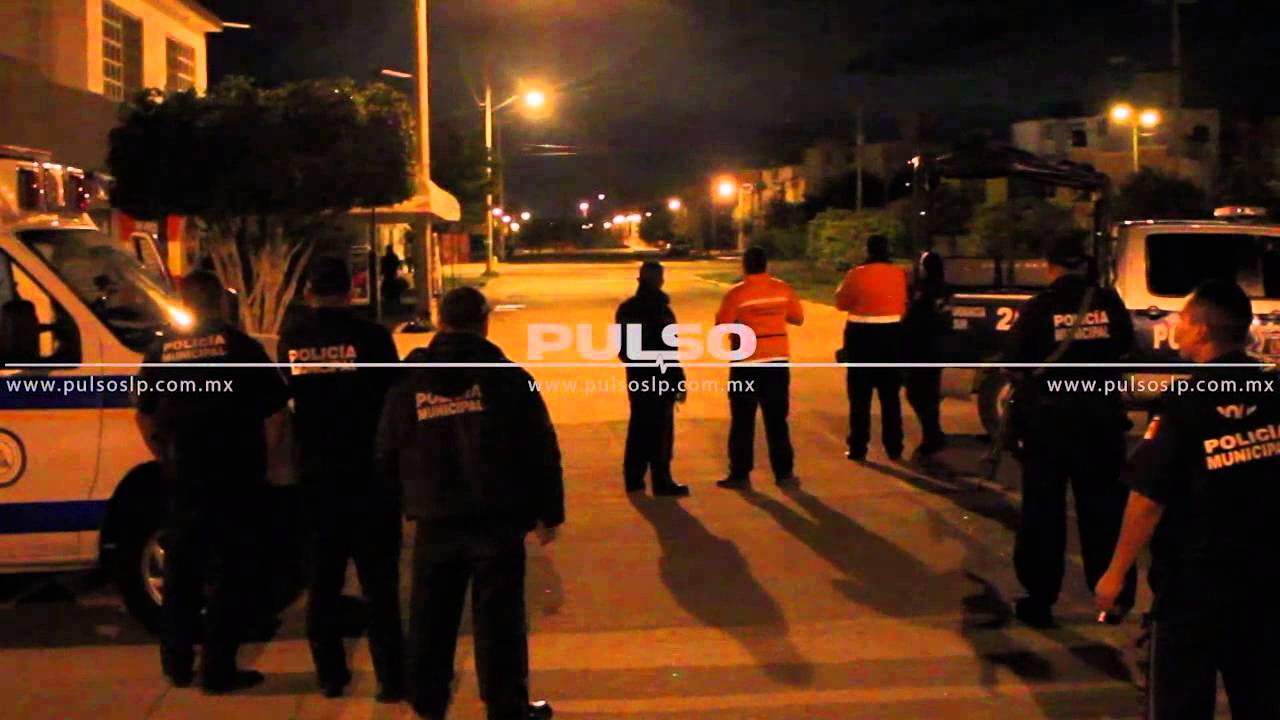 Pandilleros enfrentan a balazos a policías en Colonia Arbolitos de SLP