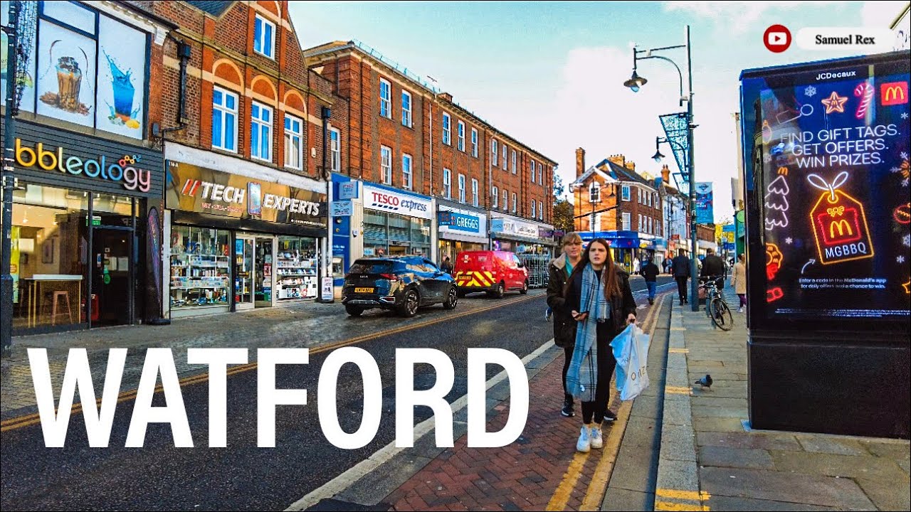 Walking Through Watford Town Centre | UK Urban Life Autumn 🍁- 2024