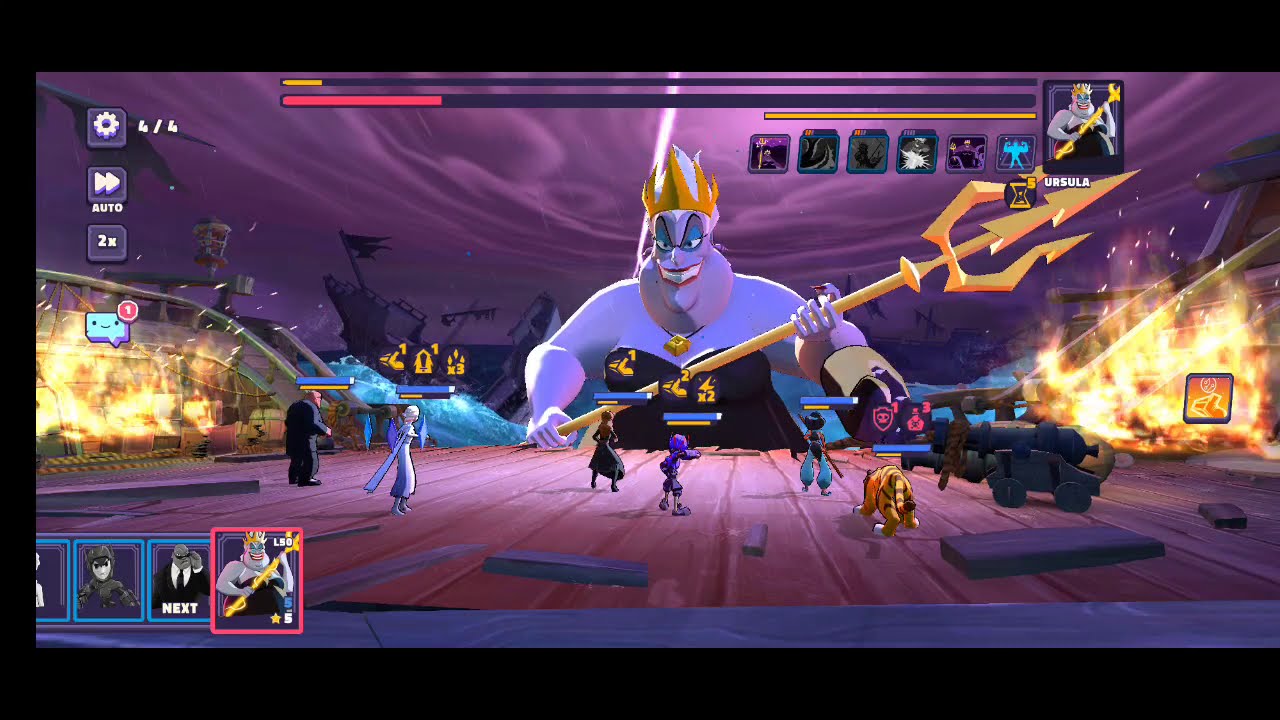 Disney Sorcerer's Arena - Beating Phase 4 Ursula (Tier3)