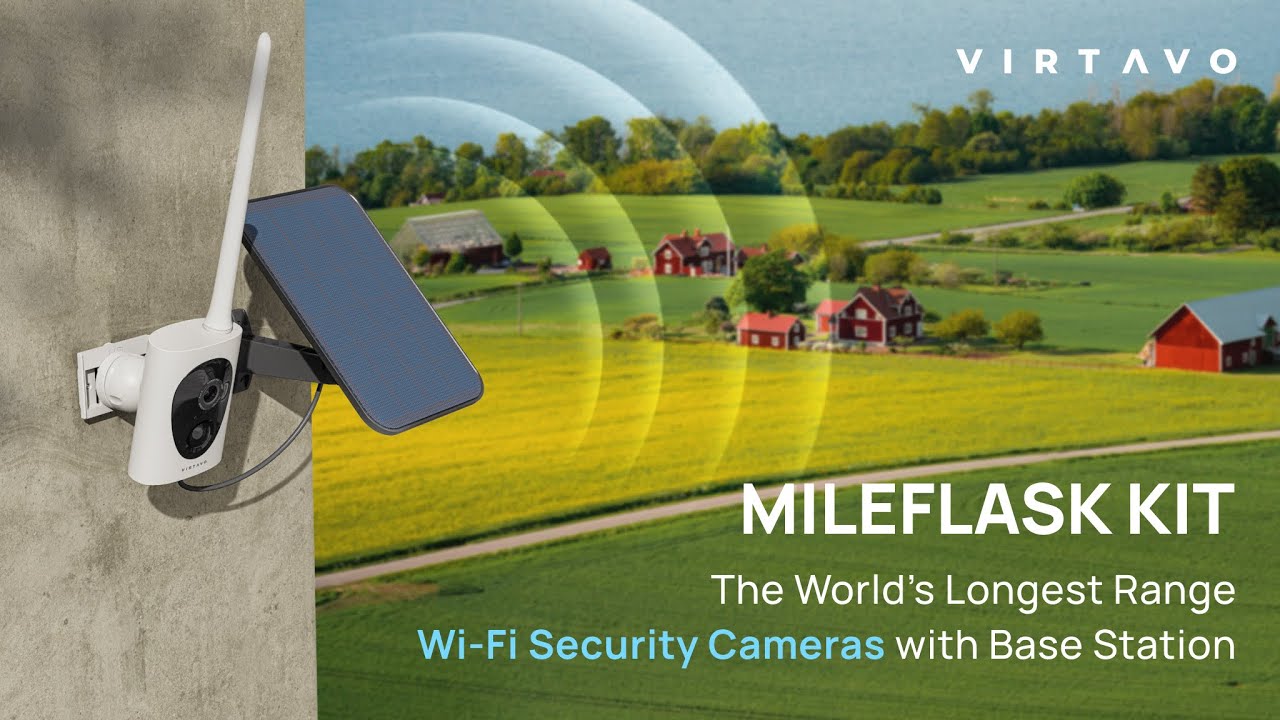 MileFlask: Long-Range Wi-Fi Security Camera Powered by Wi-Fi HaLow | Up to 1 Mile Coverage!