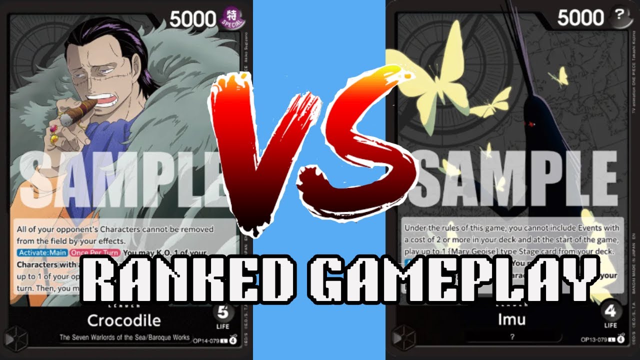[OP14] Black Crocodile vs Black Imu High Rated One Piece TCG
