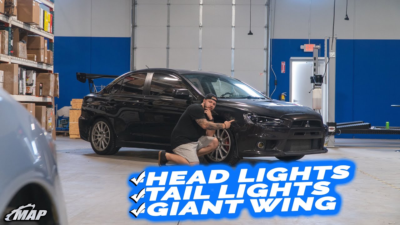 Best Evo X Wing + Headlights and Tail Lights | Ultimate Evo X Ep.10