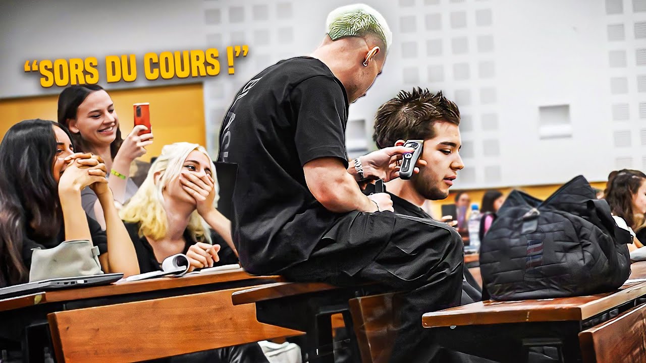 SE FAIRE COUPER LES CHEVEUX EN PLEIN COURS !