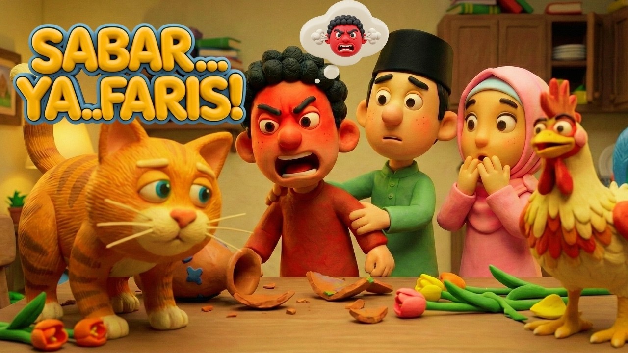🥘 Lagu Anak Islami – Anak Sabar Disayang Allah | Faris and Friends 😇