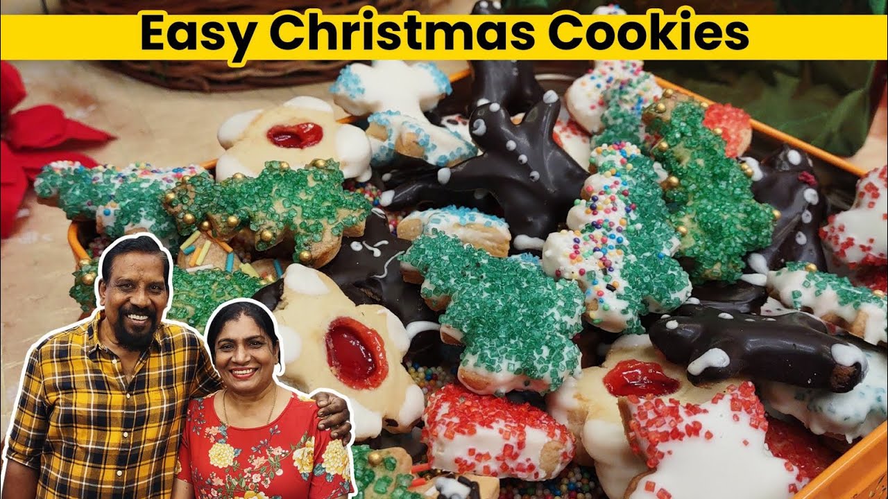 Amazingly Easy Decorated Christmas Cookie | Simple Cookie Decorating Ideas | Christmas Butter Cookie