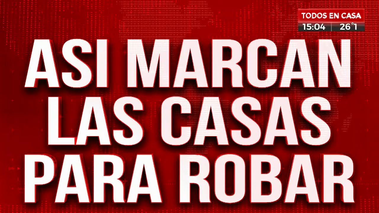 Así marcan las casas para robar