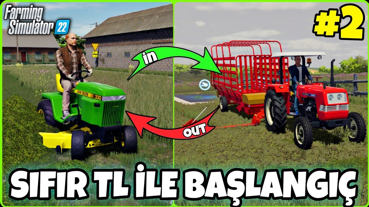 KAZANDIĞIMIZ İLK BÜYÜK PARAYA İŞBORA TRAKTÖR, ÇİM BİÇME MAKİNESİ VE ÇİM TOPLAMA RÖMORKU ALDIK ● FS22