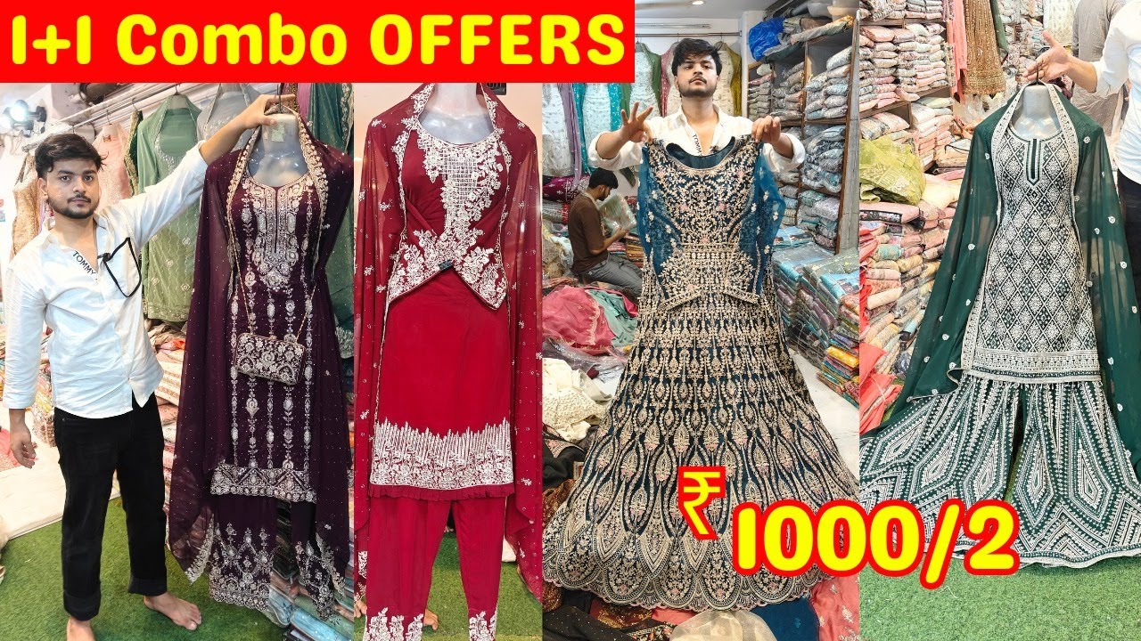 Rimsha Fashion Tolichowki Offer On Pakistani Suits ₹1000 / 2 Bridal Dresses Lehenga Garara Hyderabad
