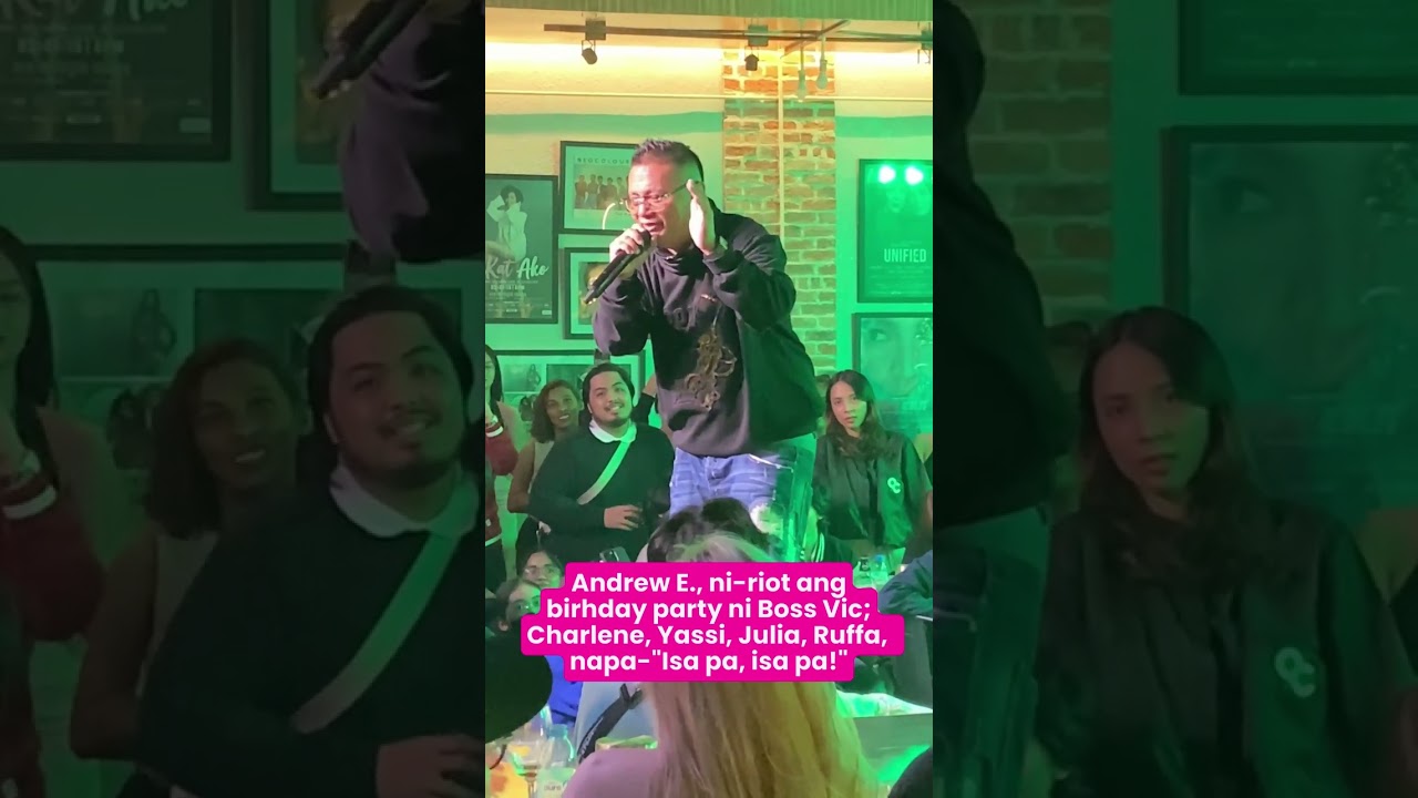 Andrew E. ni-riot ang bday party ni Boss Vic; Charlene, Yassi, Julia, Ruffa, napa 