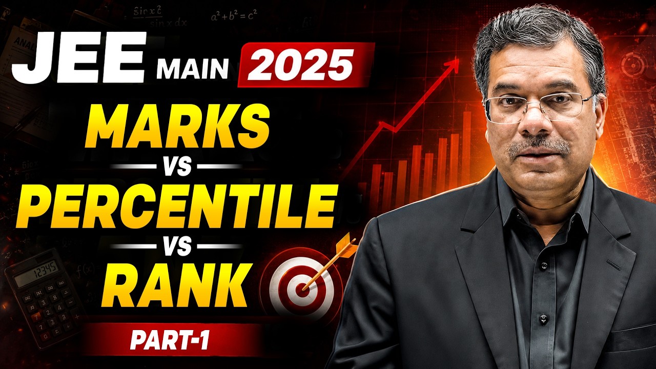JEE Main 2025 : Mark vs Percentile vs Rank Detailed Analysis
