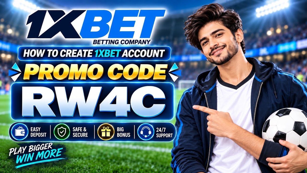 1XBET PROMO CODE / FREE BOOST 1XBET FOR REGISTRATION / PROMO CODE NEW - RW4C  / 1XBET 2026