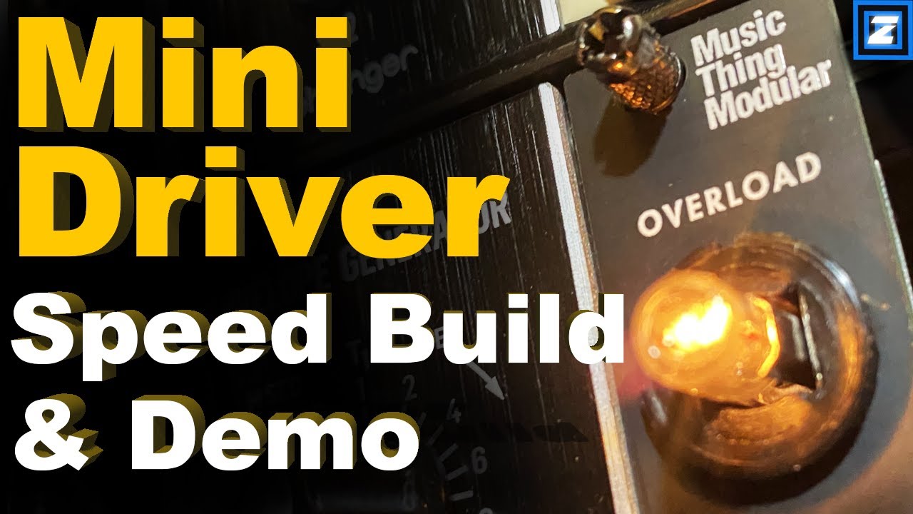 Music Thing Modular Moog Style 'Mini Driver' DIY Build & Demo