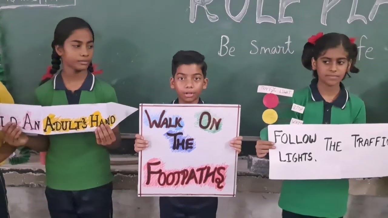 Role Play Ch. Be Smart Be Safe Road Safety Rules #nep2020 #experientiallearning 