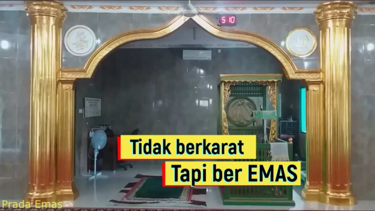 pemasangan Prada Emas di tiang | tutorial
