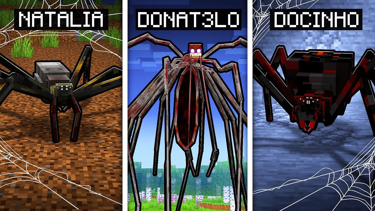 MINECRAFT... MAS TEMOS RA&Ccedil;AS DE ARACHNOPHOBIA!!