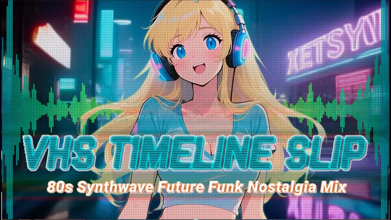 VHS 1988  📼 Timeline Slip ✨1 Hour | 80s Synthwave | Future Funk | Lofi | Nostalgia Mix