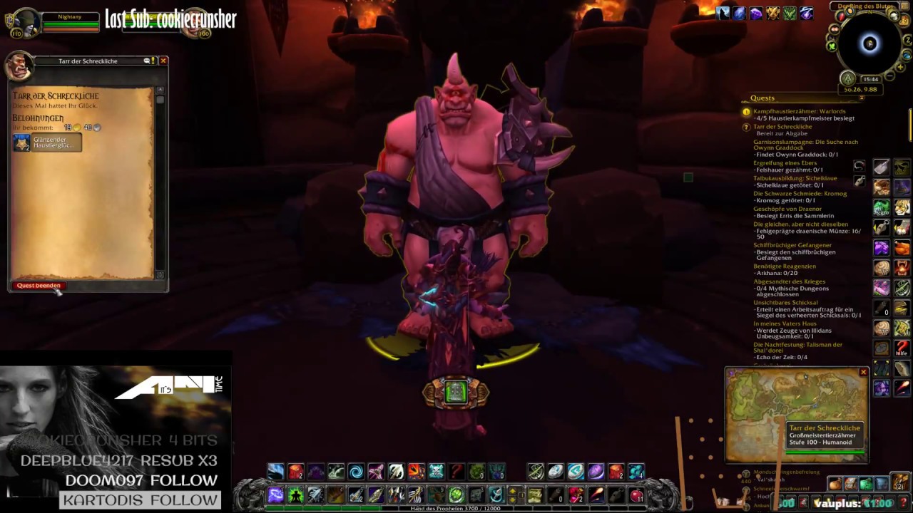 Haustierkampf Tarr the Terrible / Tarr der Schreckliche (win) Nagrand / Draenor