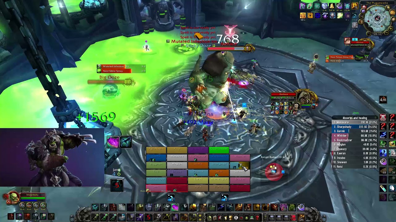 (not so clean) Rotface 25 HC. Warmane Blizzlike server. Resto shaman POV