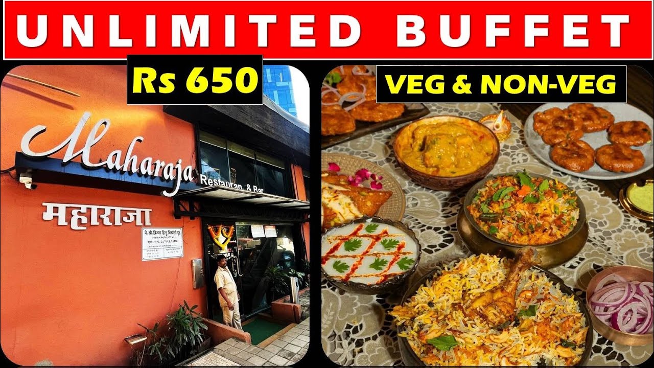 Unlimited Veg & Non-Veg Buffet | Rs 650 all days | Value for money | Maharaja Restaurant