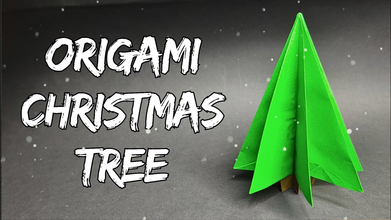 Easy Origami Christmas Tree🌲 How to fold paper Christmas tree